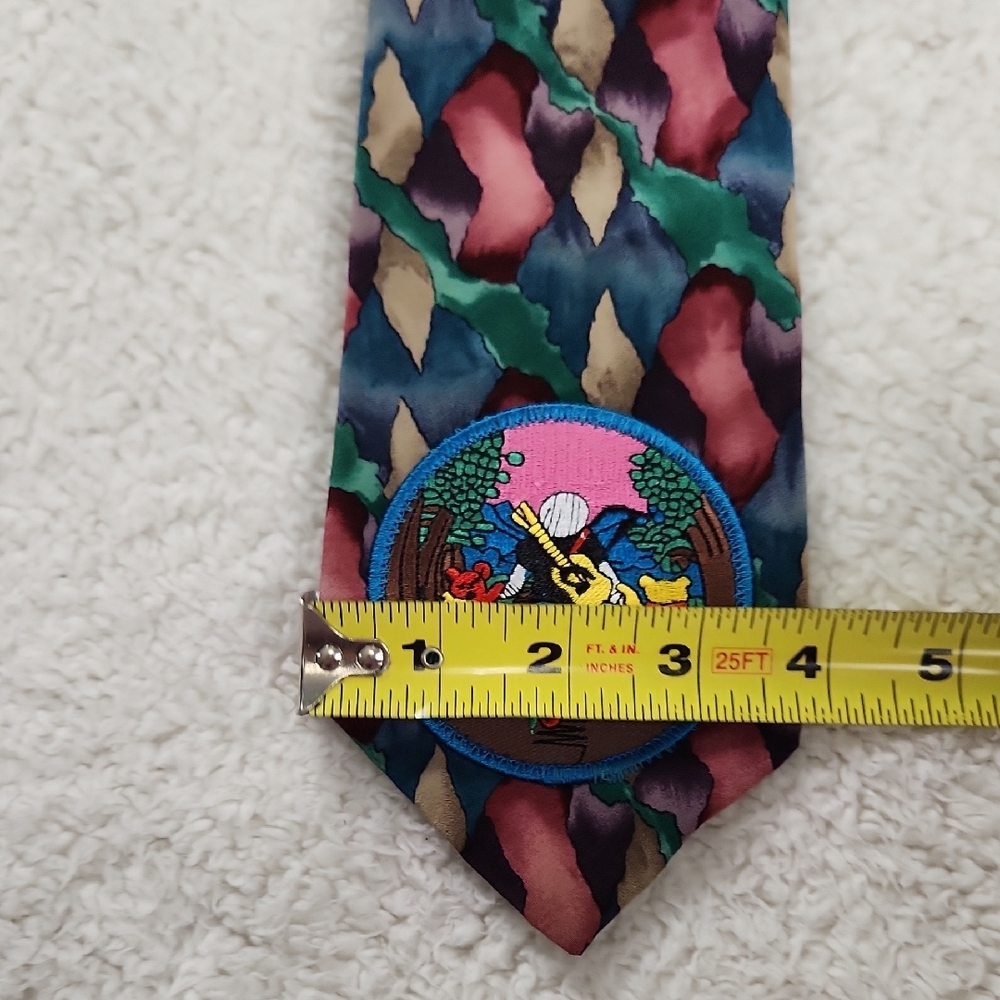 Grateful Dead Colorful Patterned Men's Tie - Picture 3 of 8